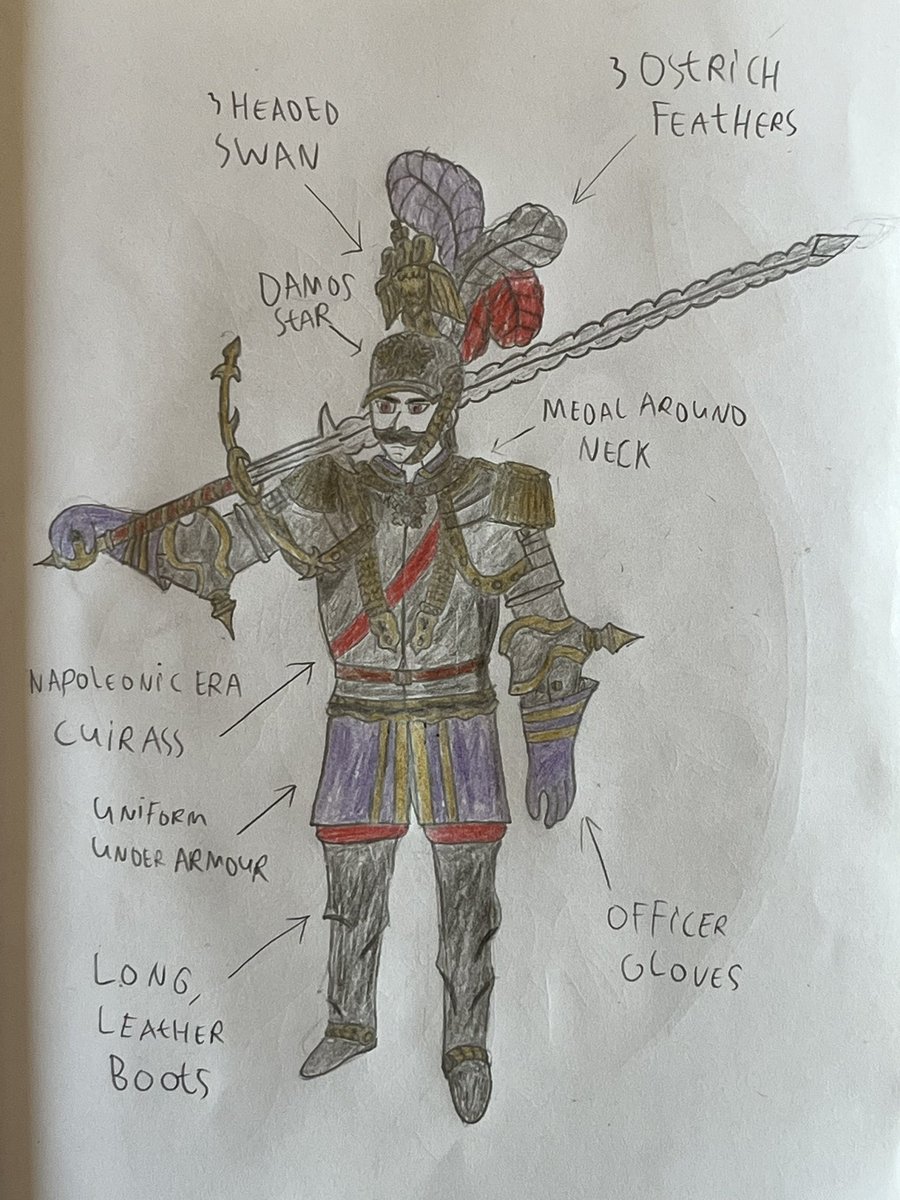 Dolfijnmanjohns's tweet image. Show me how you draw armour!
I’m getting there guys. Don’t y’all worry.