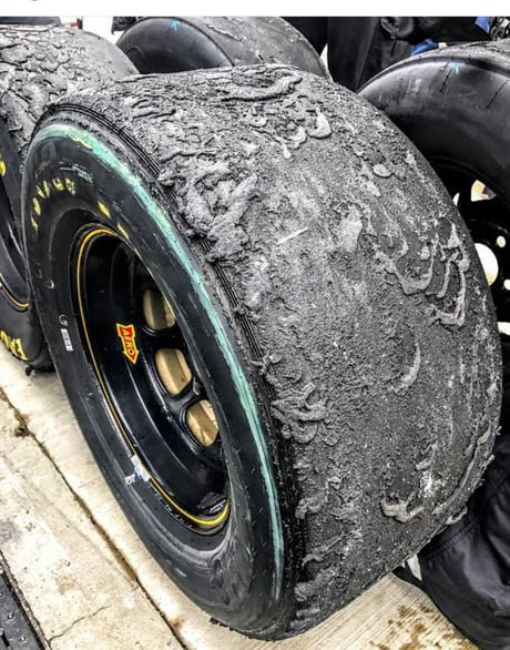 Ferrari after the formation lap