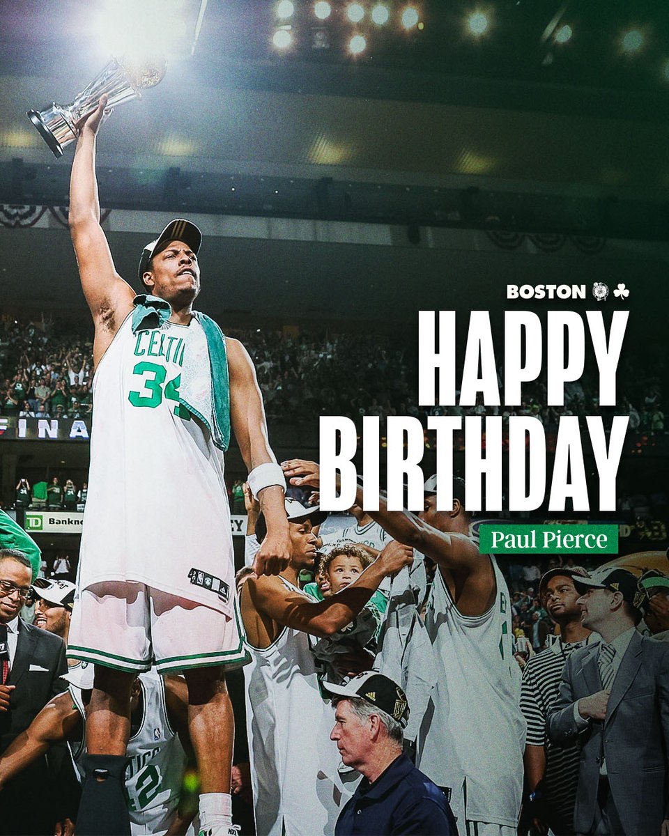 Happy birthday <a href="/paulpierce34/">Paul Pierce</a> 🎂🎉☘️