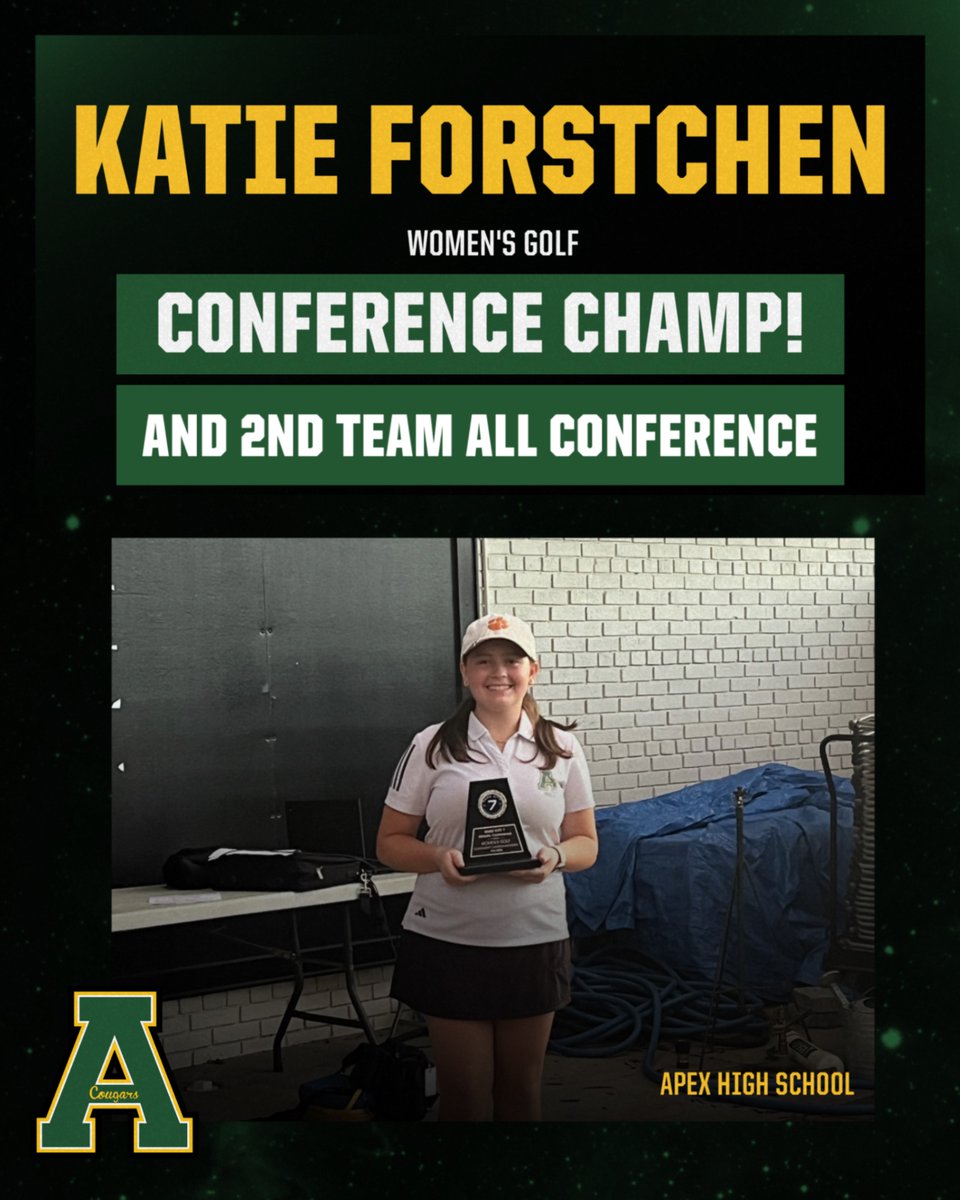 Congrats to Katie Forstchen for winning Conference Championship and 2nd team all conference!! Go APEX!