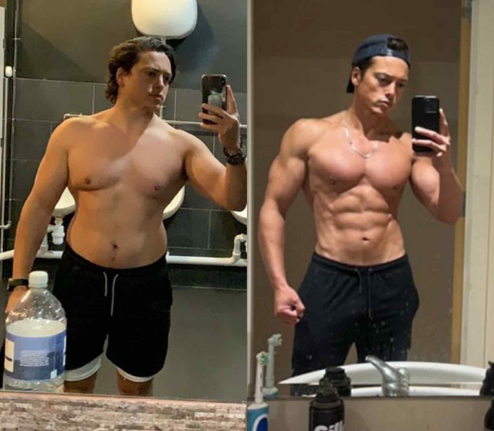 Man Boobs… to Chiseled Greek God

I have an incredible transformation to share today.

This Kino Warrior, named TJ, went from flabby with man boobs to completely chiseled.

Seriously, this is fkn impressive!

TJ is 5’7″ and went from 180 pounds to 145 pounds in 3 years.

That’s