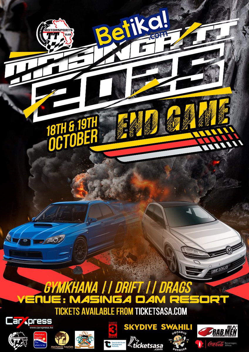 I have 10 Masinga tt give away tickets
Post the Masinga tt poster on your page and mention the driver you think will carry the day.
#Masingatt2025 ready