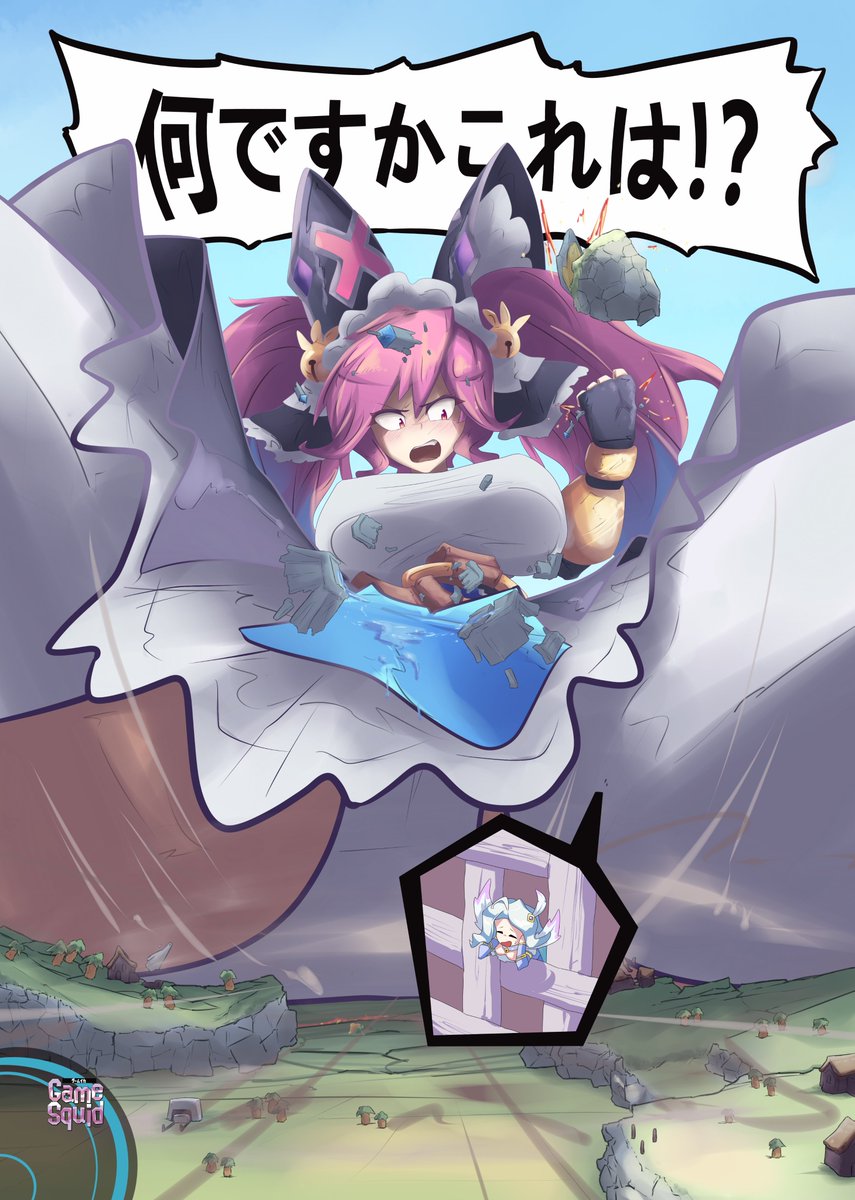 _GameSquid's tweet photo. The next Break picture is complete: #Giantess Cleo from #DragaliaLost.

Lucretia is supposed to be banned from cleaning, I'm pretty sure.

#ドラガリアロスト #巨大娘 #BigBreasts #巨乳
May Dragalia Lost rest in peace... https://t.co/qbPiYVN2Cc
