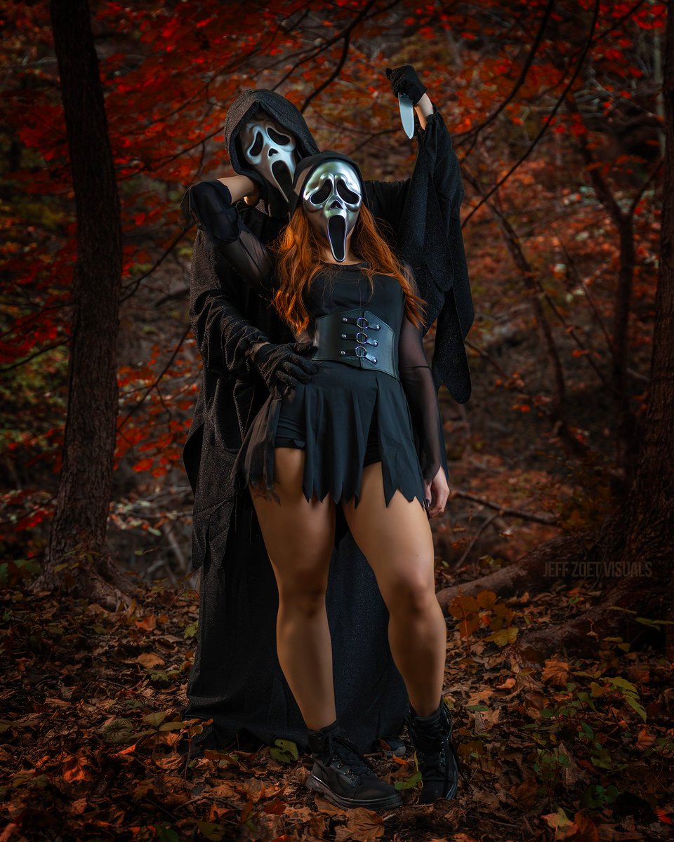 _nikkiFM_'s tweet photo. Happy Spooky Season 🎃

Me and my boyfriend did a Ghostface shoot! 🤍

📸: #jeffzoetvisuals 

#GhostFace #scream #NoAI #Trending #Halloween https://t.co/9BUJu3qHeN
