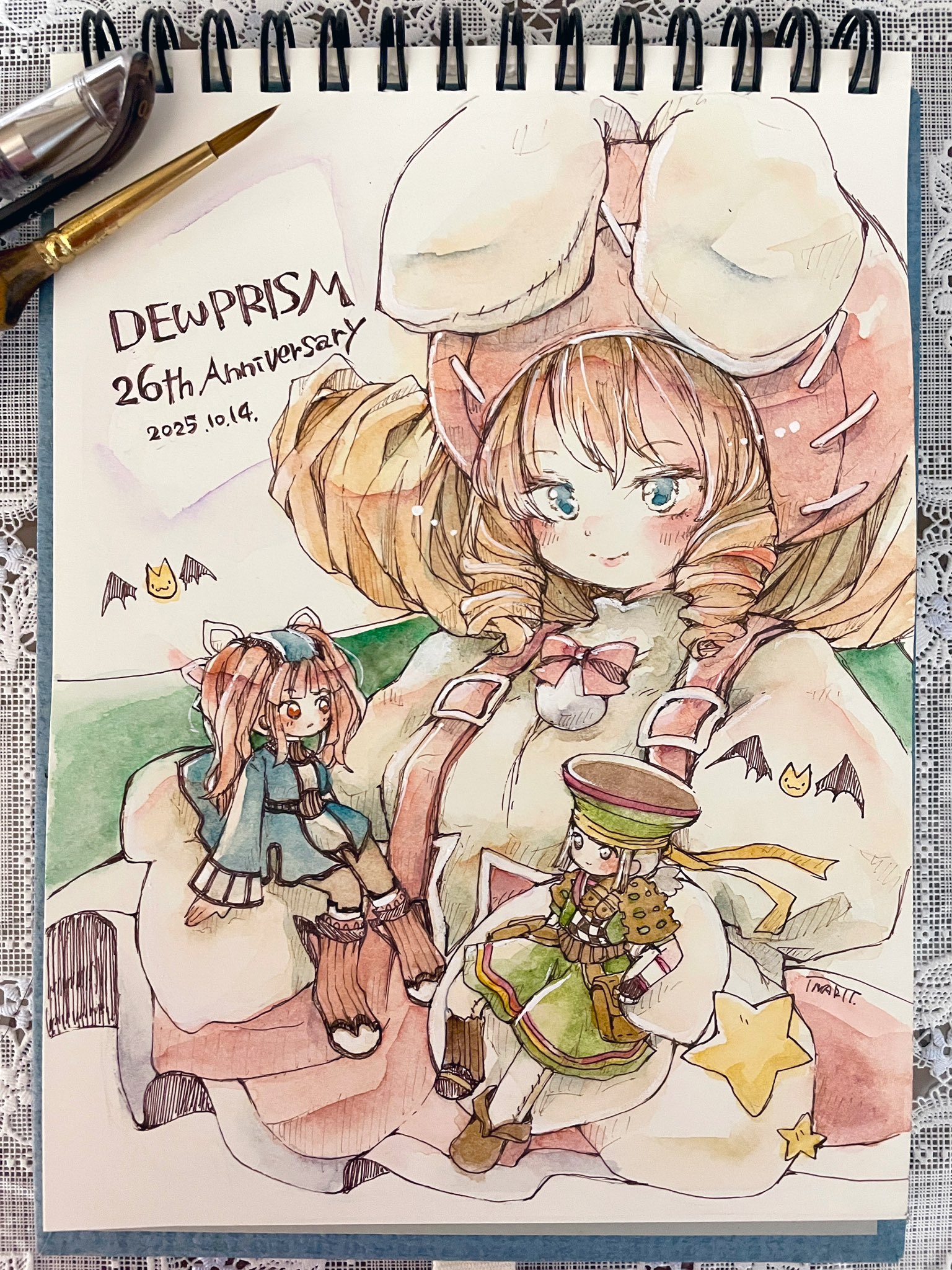 a*a様 冬の天使のそりあそび　　絵画原画 🌟【スペシャルなお知らせ】🌟 11月の上旬頃に、株式会社