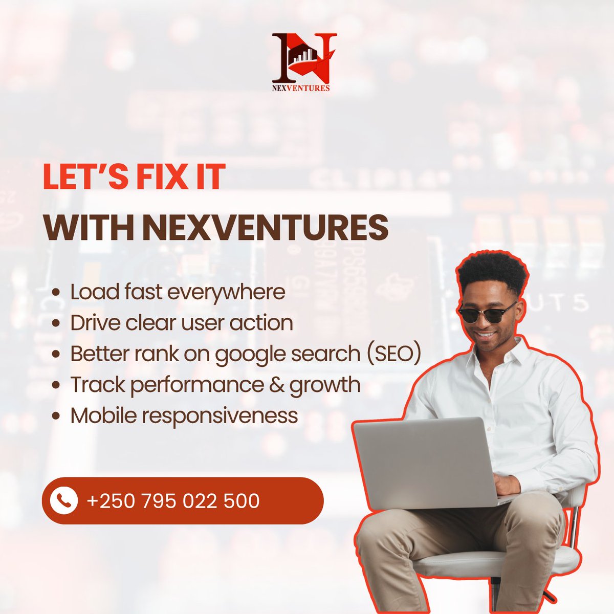 Nexventuresltd's tweet image. A good website looks nice.
A great website drives results.
At Nexventures, we help your business stand out with high-performing, SEO-ready websites built to convert.

Visit nexventures.net or call +250 795 022 500

#BusinessGrowth #WebDesign #SEO #DigitalIn #TechSolutions