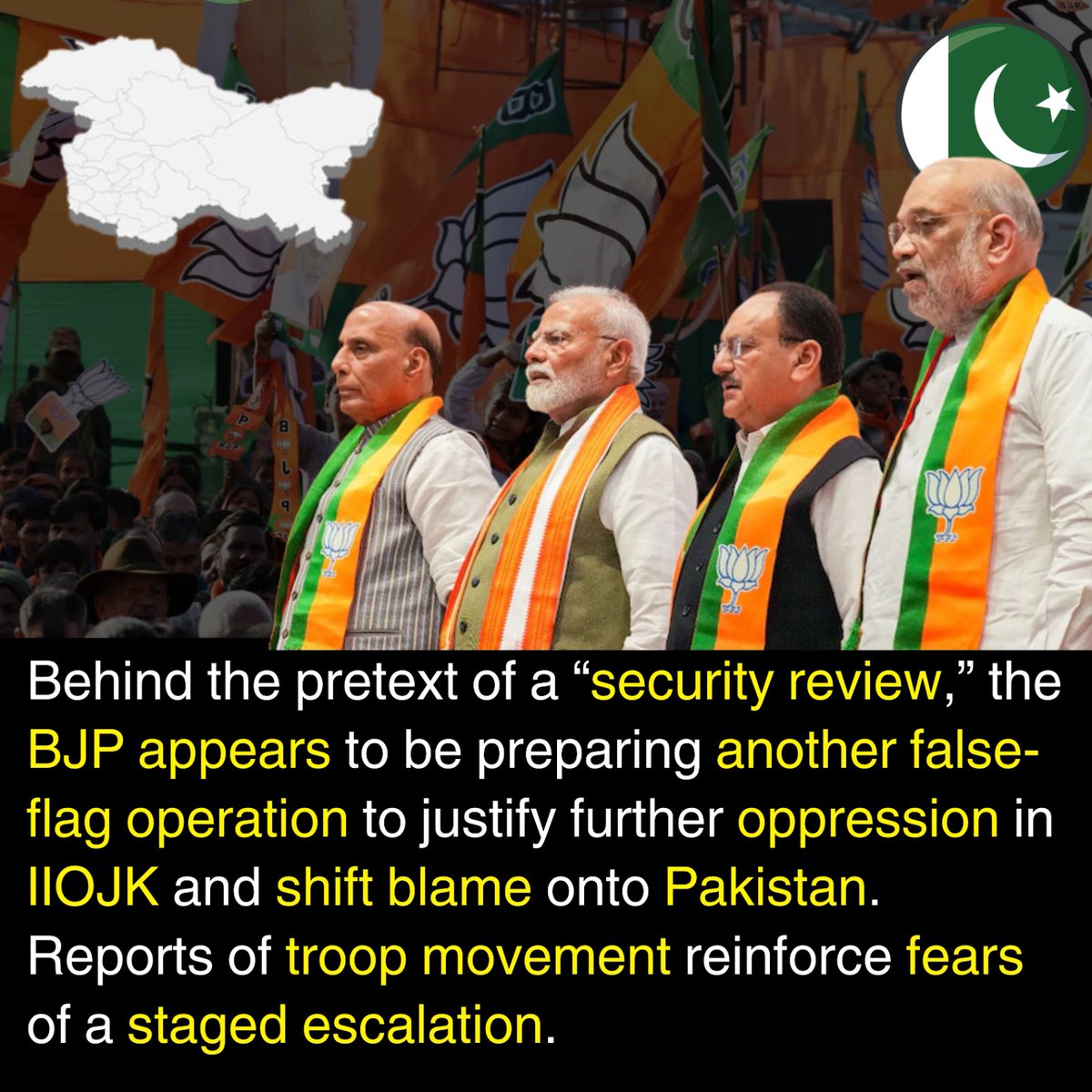 LabDiscourse's tweet image. Amit Shah’s sudden security meeting on IIOJK shatters BJP’s normalcy myth. If everything was normal why the panic in Delhi?
#sstvi #Dehli #Amitshah
#IIOJK #KashmirBleeds #BJPExposed #AmitShah #HumanRights