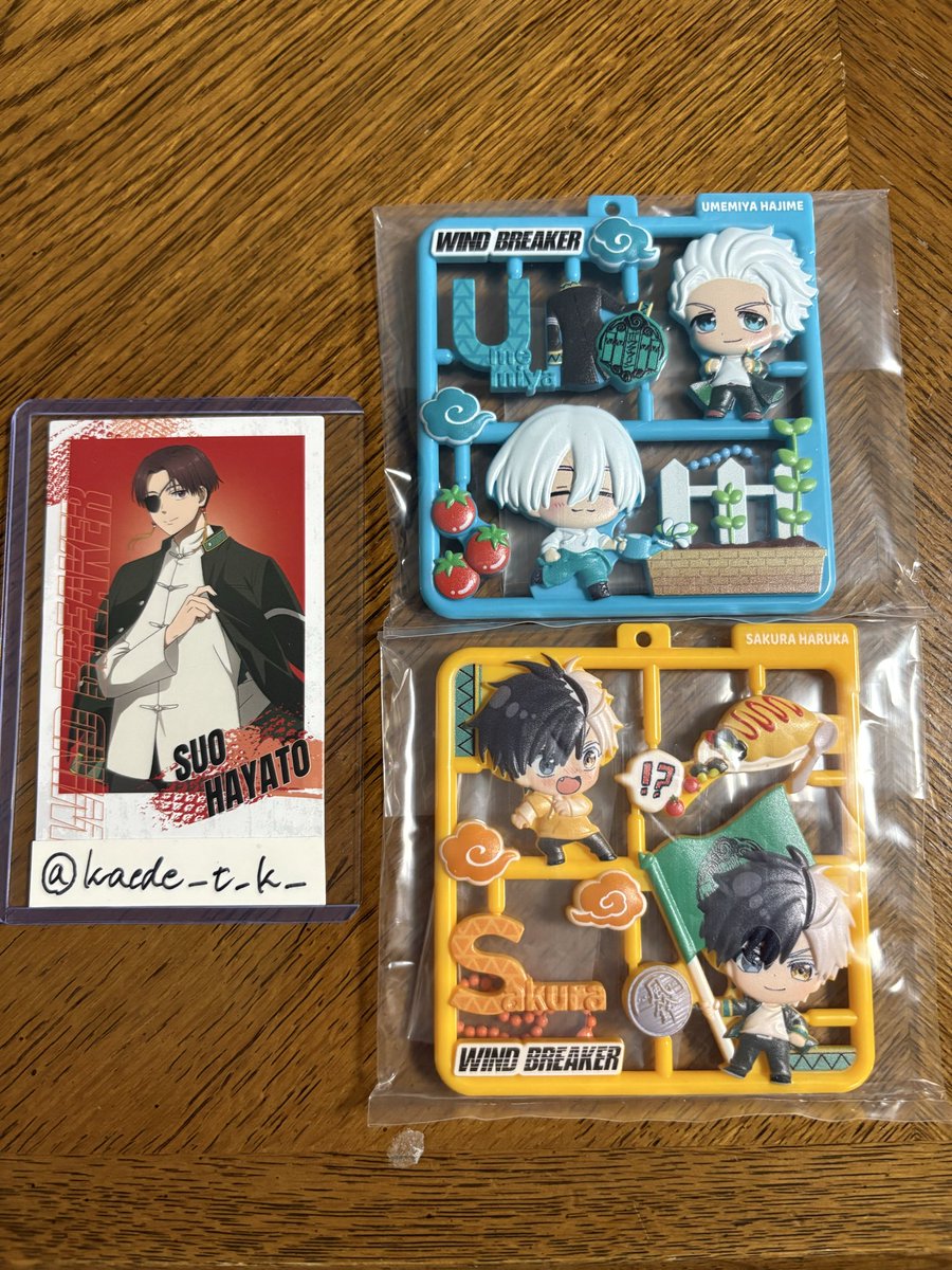 【交換】
WIND  BREAKER ウィンドブレイカー
ぷらっとこれくしょん

譲：梅宮一・桜遥
求：蘇枋隼飛

郵送又は池袋・秋葉原にて交換希望です。
検索よりお気軽にお声掛けください。