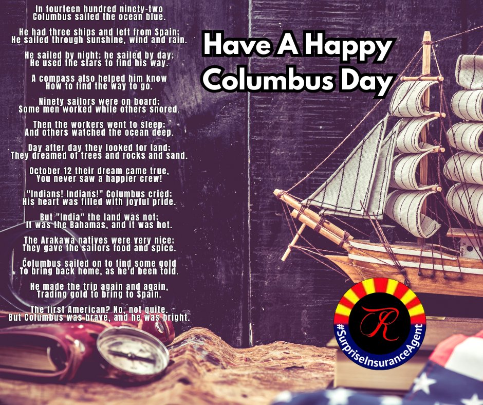 #Columbus Day
#SurpriseInsuranceAgent
