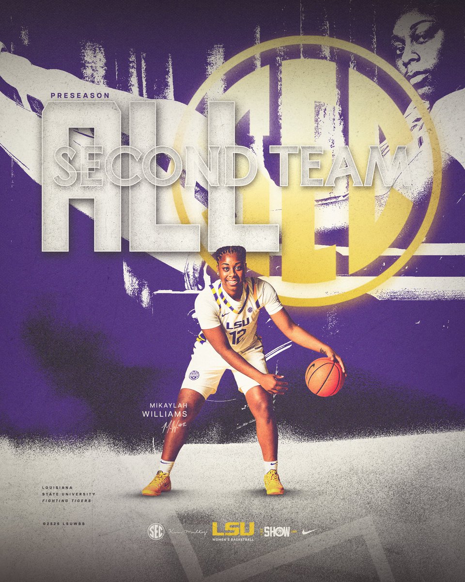 LSUwbkb's tweet image. Preseason Second-Team All-SEC 🙌

@mkwill12_ | @SEC