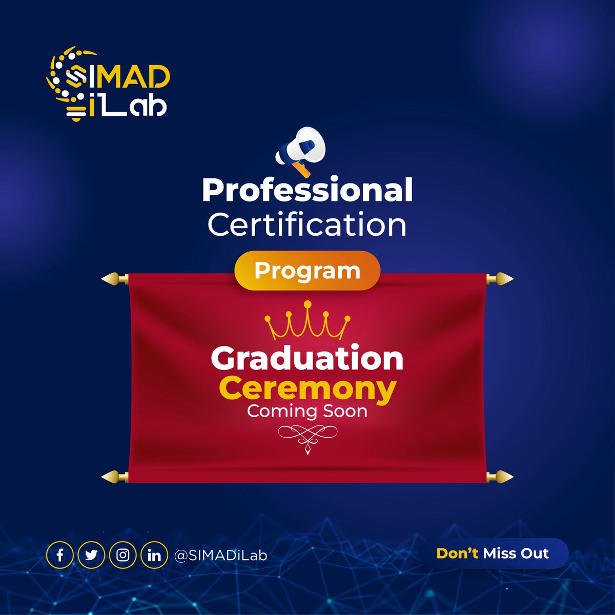 We’re almost there 🙌

The SIMAD iLab Professional Certification Graduation Ceremony is just days away!
Let’s honor our amazing graduates and their incredible journeys.
#SIMADiLabianas #iLabDiaries