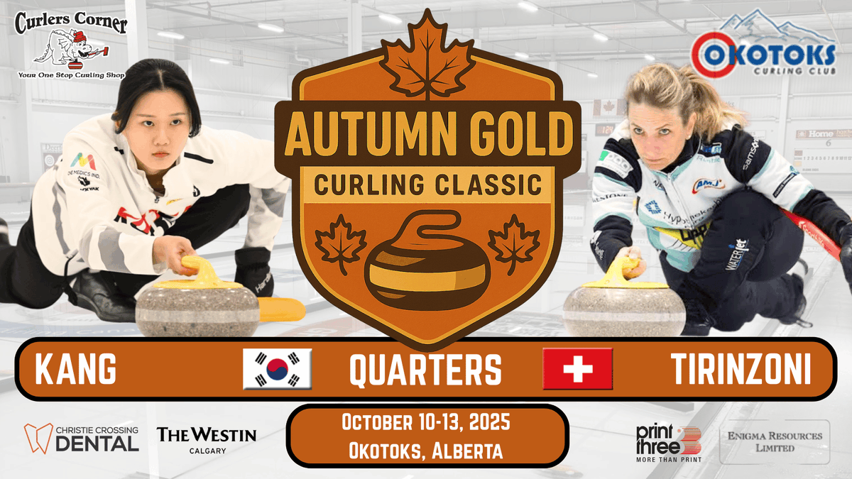 Happy Turkey Day!

Autumn Gold playoffs go today, starting with the Quarterfinals between Switzerland's Silvana Tirinzoni and Bobae Kang of Korea! #curling 

WATCH NOW with Kayla Skrlik and Jeremy Harty on the call:
youtube.com/live/hbG4PIpgi…