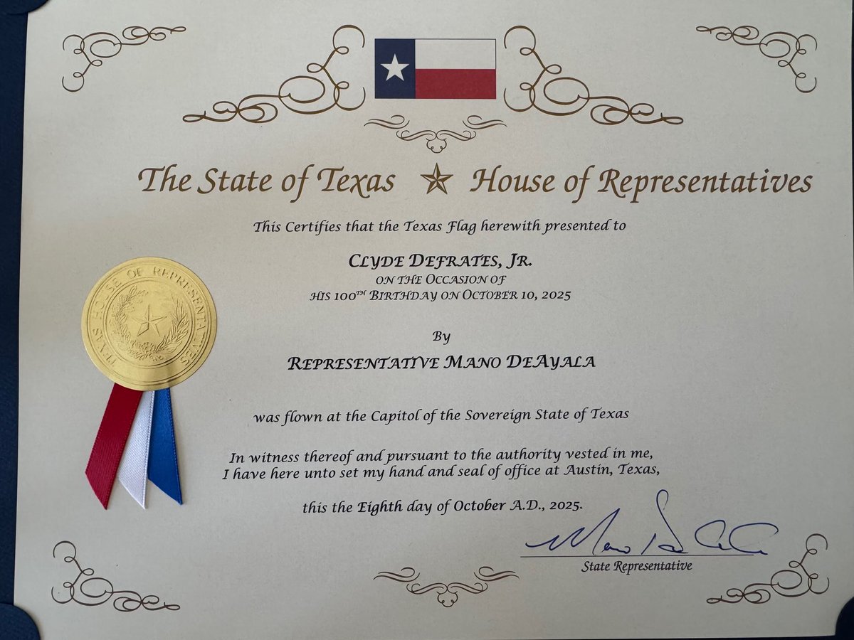 Mano DeAyala (@manoforstaterep) on Twitter photo Happy 100th birthday to HD 133 World War II hero Clyde DeFrates, Jr. It was an honor to help celebrate this remarkable American — a United States Air Force B-17 bomber ball-turret gunner who flew 33 missions out of England targeting Nazi Germany. After the war, he graduated from Happy 100th birthday to HD 133 World War II hero Clyde DeFrates, Jr. It was an honor to help celebrate this remarkable American — a United States Air Force B-17 bomber ball-turret gunner who flew 33 missions out of England targeting Nazi Germany. After the war, he graduated from