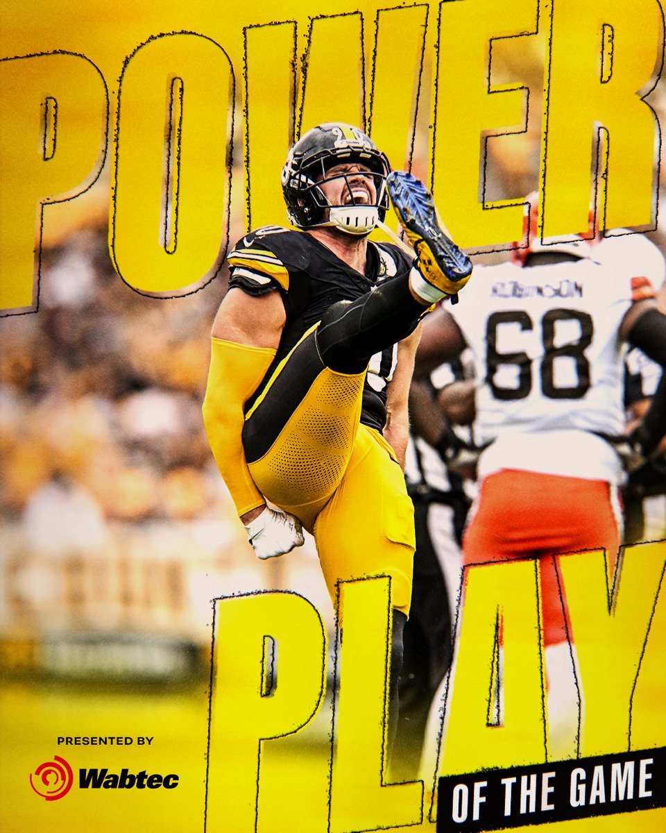 steelers's tweet photo. Doing Watt he does best 😤

@_TJWatt | @WabtecCorp https://t.co/oGJ6iTzKk1