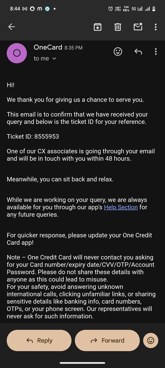 RashedMoha43207's tweet photo. @OneCardHelp @FederalBankHelp @RBI @RBIsays @nsitharamanoffc https://t.co/Fc4w98YSqm