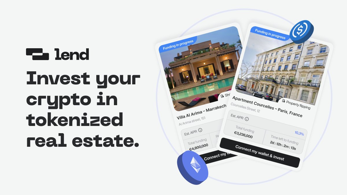 rezapor12ms's tweet photo. Testing@lendxyz - where real estate meets DeFi! 🏠
•Start with 1 USDC
•Target 8-15% APR
•Fully backed by real assets
•Cross-chain via @LayerZero_Labs

Impressed by how simple they've made real estate investing. The due diligence process gives me confidence in the yields. https://t.co/eFh8hrO2b6