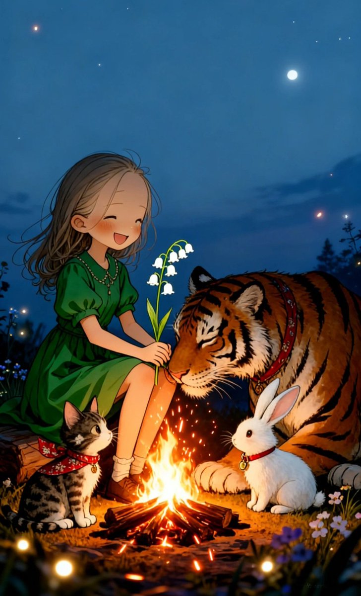 The second day of the little girl's adventure trip, picture book story 小女孩的探险旅行第二天，绘本故事