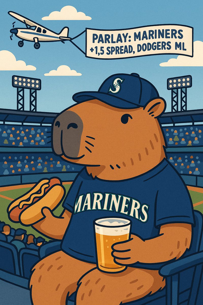 CappaSignals's tweet photo. Good Morning fam, took a tiny break from socials for personal reasons, but we are back baby!

Todays Parlay:
Mariners to cover +1.5 Spread
Dodgers MoneyLine 

We also have MNF not placing bets on NFL rn, but I do personally like:
Bills MoneyLine
Commanders MoneyLine

Hope everyone has a blessed day and take home some big wins ❤️