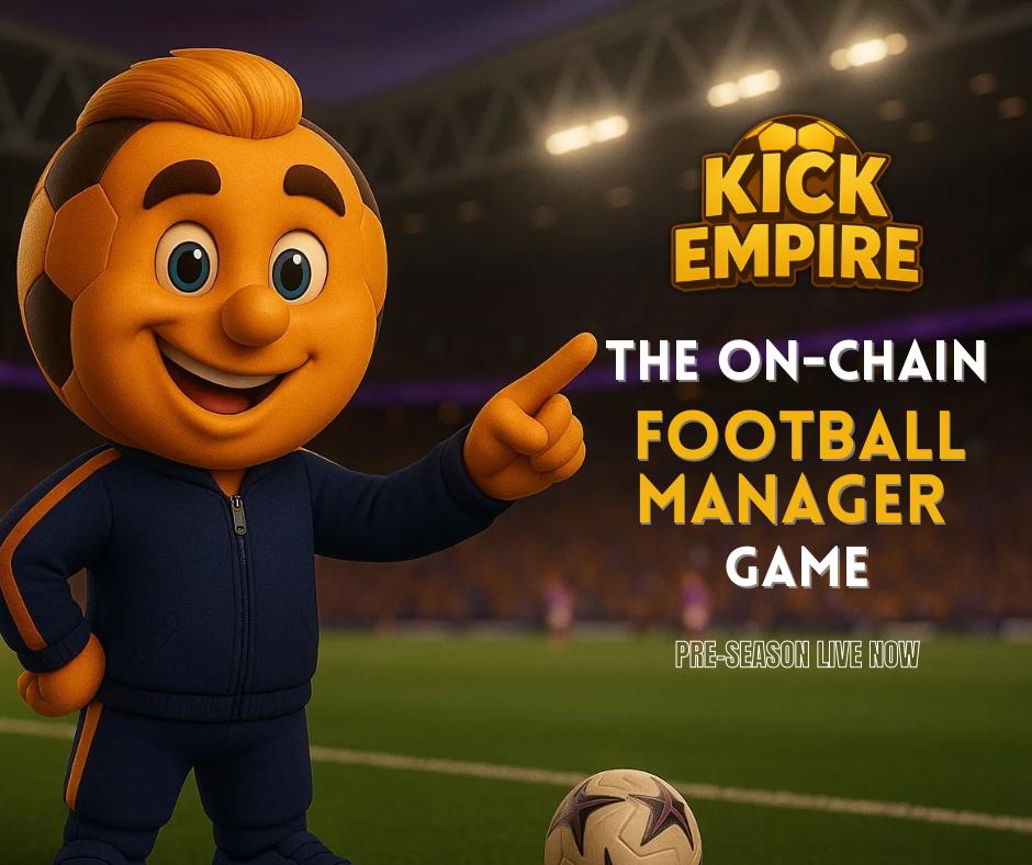 kickempiregame's tweet image. ⚽ The stadium lights are on.
        The crowd is waiting.
⚡ History is about to be made.

This is where football strategy meets blockchain power.
Every kick. Every choice. Every reward — on-chain.
Where managers rise… and Empires are born.

Kick Empire | The On-Chain Football…