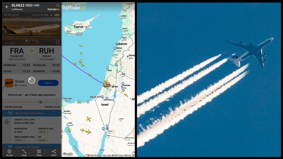 Saul_Sadka's tweet image. And just like that, after a brief hiatus... Saudi Arabia bound flights begin traversing Israeli airspace. Peace incoming.