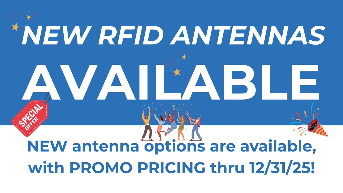 TechLogicCorp's tweet image. 📣 Save Big on Tech-Logic Solutions! 🎉
We have NEW RFID antennas available with promotional pricing. 👉 Act now — deals end 12/31/2025 or whenever stock runs out.
tech-logic.com/forms/2025-yea…