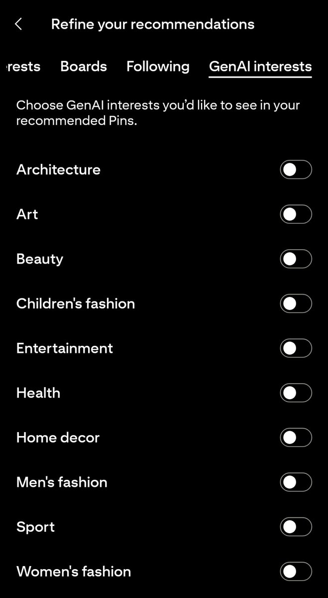 plantstappen's tweet image. YOU CAN TURN OFF AI IMAGES ON PINTEREST