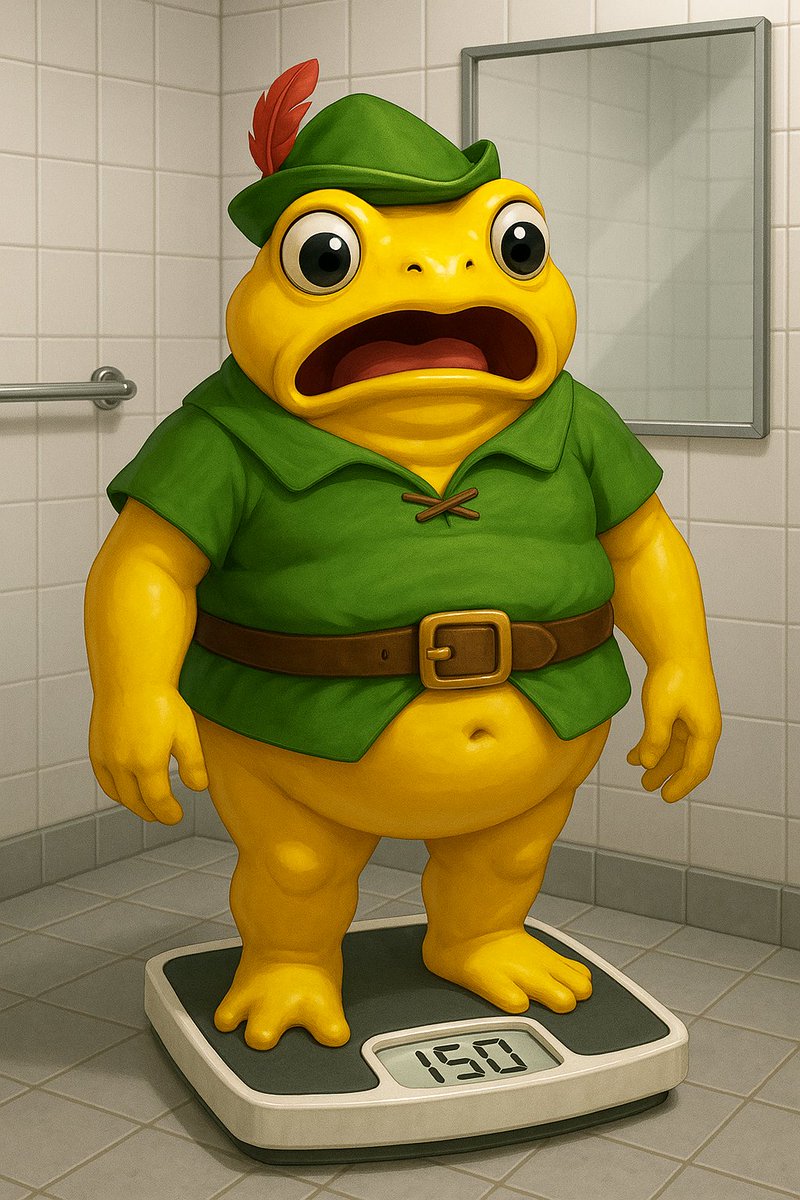 🚨 Day 150 🏹

Even $TURBO nearly fell off the scales when he realised we’re still waiting for <a href="/RobinhoodApp/">Robinhood</a> <a href="/vladtenev/">Vlad Tenev</a> to list the people’s memecoin of this cycle.

@turbotoadtoken isn’t just another asset, it’s a global movement powered by community, unity, creativity, and