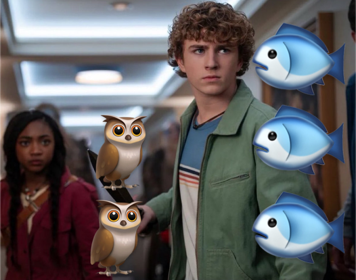 urfavocrime's tweet image. only 2 owls and 3 fish tall