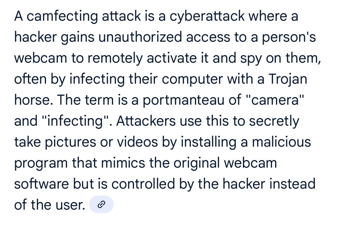 Practice covering the camera of your device when not in use. I have done this for some weeks now and I am getting used to it. 

In the spirit of cyber month!