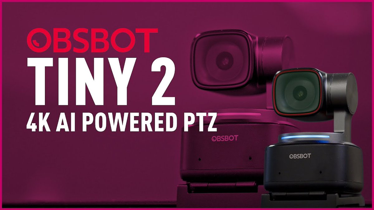 OBSBOT Tiny 2 4K Ai Powered PTZ dlvr.it/TNfJDs