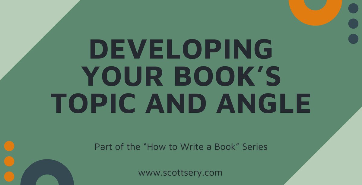 ScottSery's tweet image. Before you start writing, you need to know what you&apos;re writing about, and who the reader will be.

Learn about narrowing your niche, figuring out your expertise, &amp;amp; understanding what your audience wants to hear.

#ghostwriting #authorsmasteryacademy #howtowriteabook