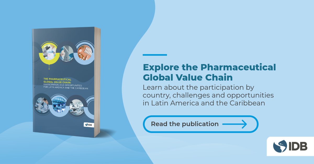 Global pharmaceutical revenue reached $1.4 trillion in 2023, with #Latin America and the #Caribbean accounting for about 5% ($75 billion). 
How can the region capture more value in this growing industry? Our new report analyzes trends, identifies country-specific opportunities,