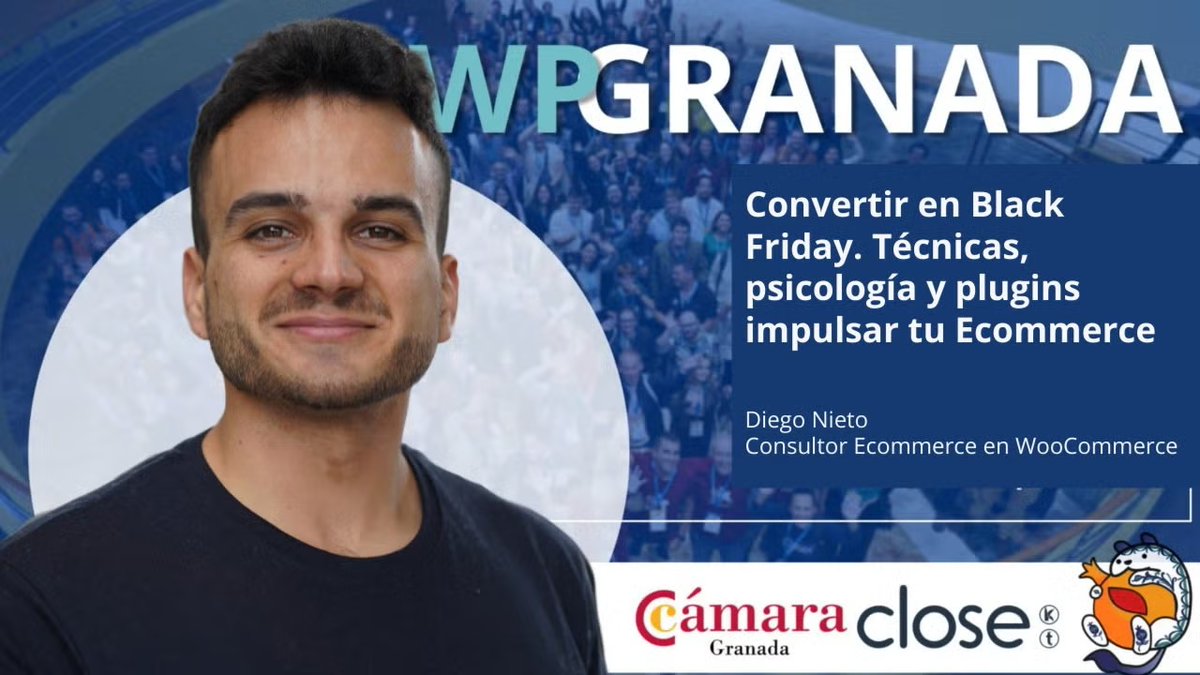 diegol_com's tweet image. El 28 de octubre estaré en @WPGranada con mi charla:
“Ofertas que convierten en Black Friday: técnicas, psicología y plugins para impulsar tu eCommerce”
A las 18:30 en la Cámara de Comercio de Granada
Apúntate: meetup.com/es-ES/granada-…