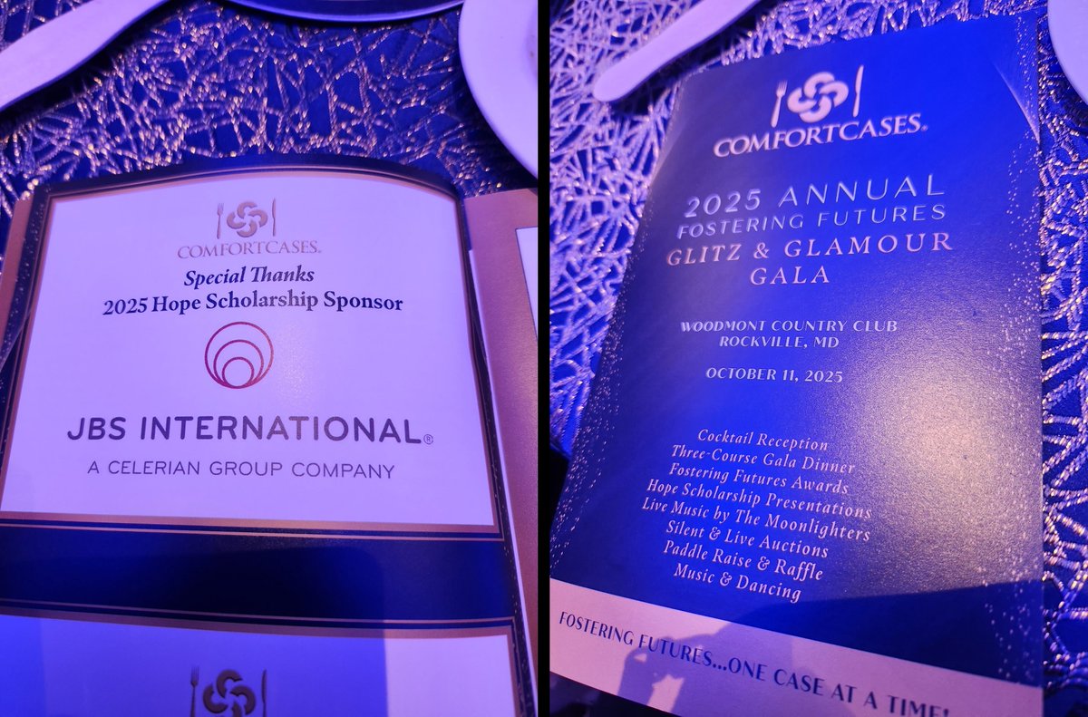 JBS_Inc's tweet image. What an inspiring evening it was listening to the incredible stories of impact at the @ComfortCases, 12th Annual Fundraiser Gala. We are honored to have partnered as the 2025 Hope Scholarship Sponsor.

#NoMoreTrashBags
#ComfortCases
#JBSWorks