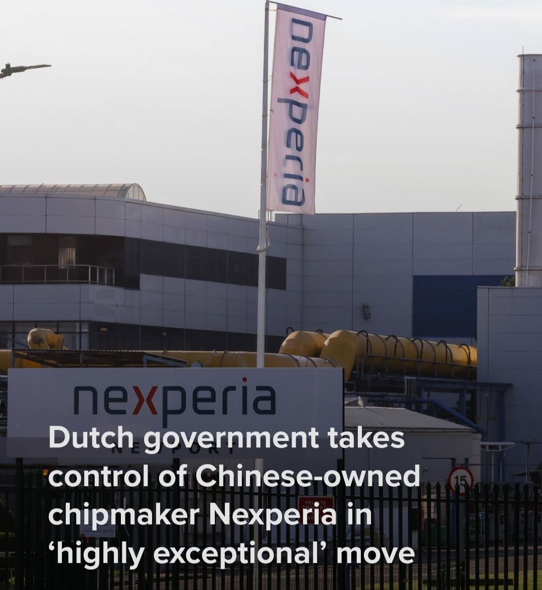 Deeply concerning move by the Dutch government, which has seized control of the Chinese semiconductor firm Nexperia and removed its CEO under a “national security” justification.

Such actions set a dangerous precedent. Europe must not go down the path of government