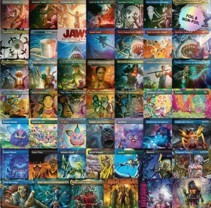 #SecretLair goes live in a little bit!

Come though Dark Rarity for all the link drops! The art on some of these are insane!

Hit the cord!
discord.gg/rBZttQFvZ

#mtg #ironmaiden #msrp #magicthegathering #furby #theoffice #MondayVibes