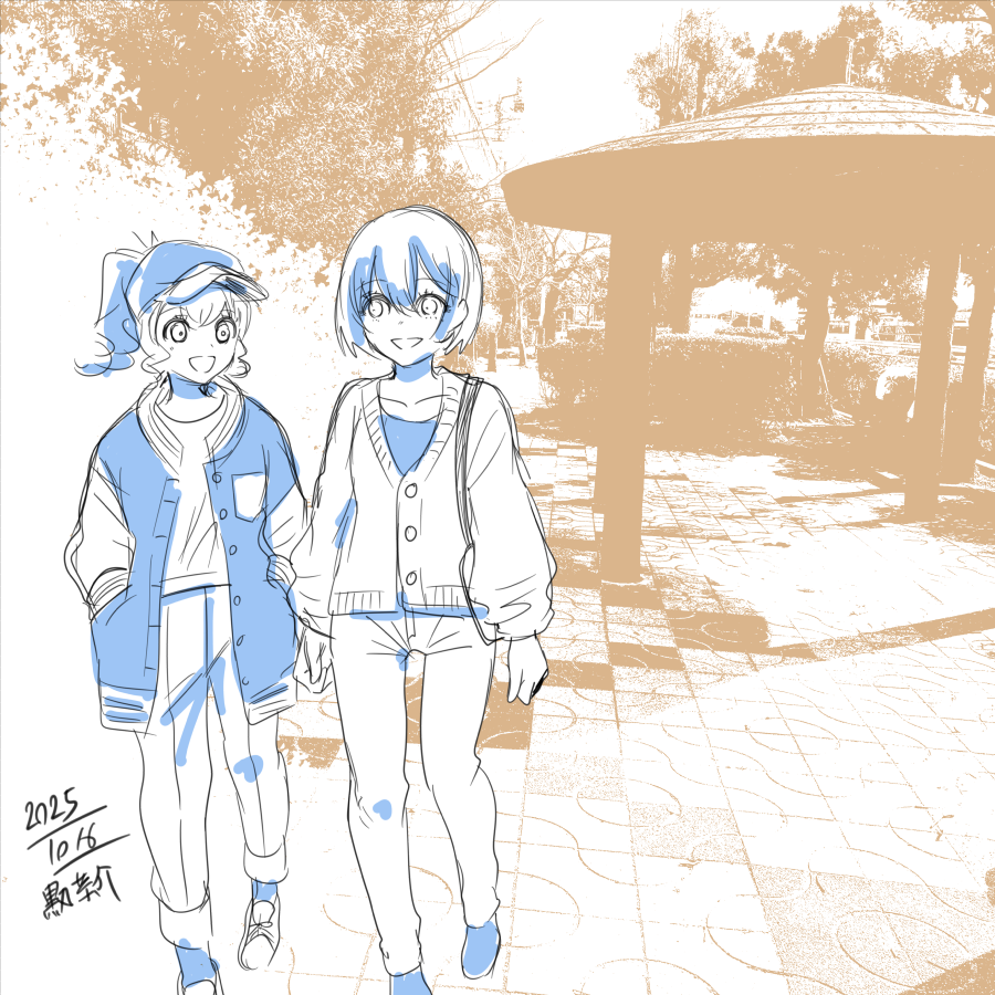 「おはようございます! 16日目! がんばっていきまっしょい !」|黒丸恭介／漫画家・イラストレーターのイラスト