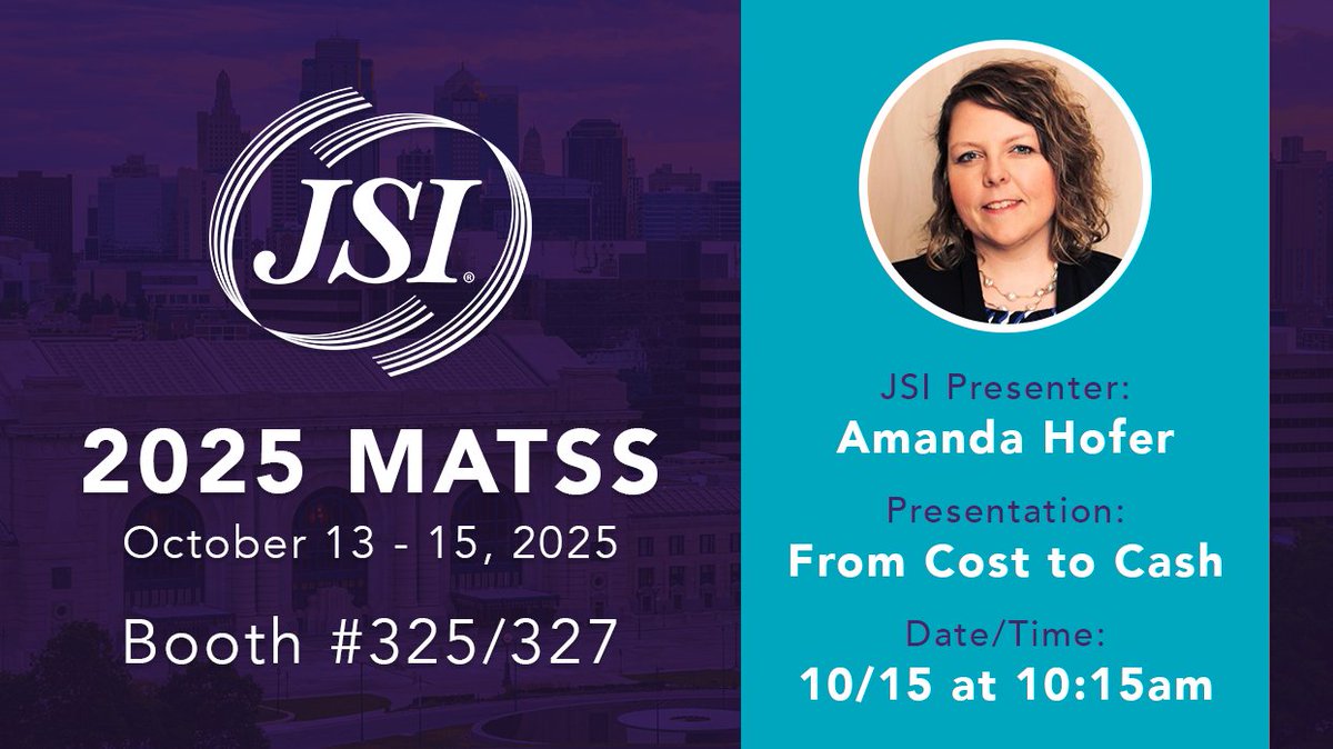 We hope to see you at 2025 MATSS! Join Amanda Hofer as she presents on Wednesday, 10/15. You can also connect with us at our booth (325/327) to learn more about our complete suite of broadband solutions. Hope to see you there!