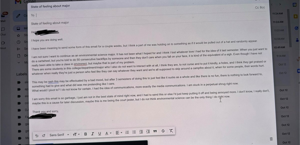 To send or not to send