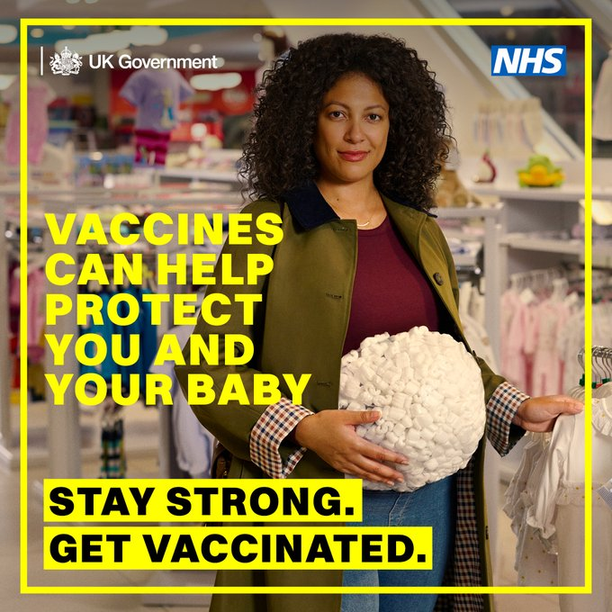 Pregnant women are eligible for flu, RSV &amp; whooping cough vaccines. Speak to your midwife, GP practice or pharmacist about vaccinations. 👩‍⚕️

Visit NHS.UK/PregnancyVacci… for more details.
