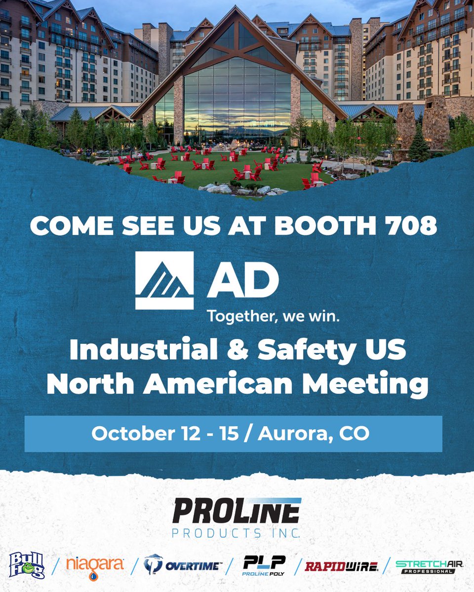 ProLineDallas's tweet image. Proline Products is thrilled to attend the 2025 AD Industrial & Safety US – North American Meeting in Aurora, CO, from October 12–15. Looking forward to connecting and growing together! 🌄 #ADIndustrialSafety #ProlineProducts #Networking