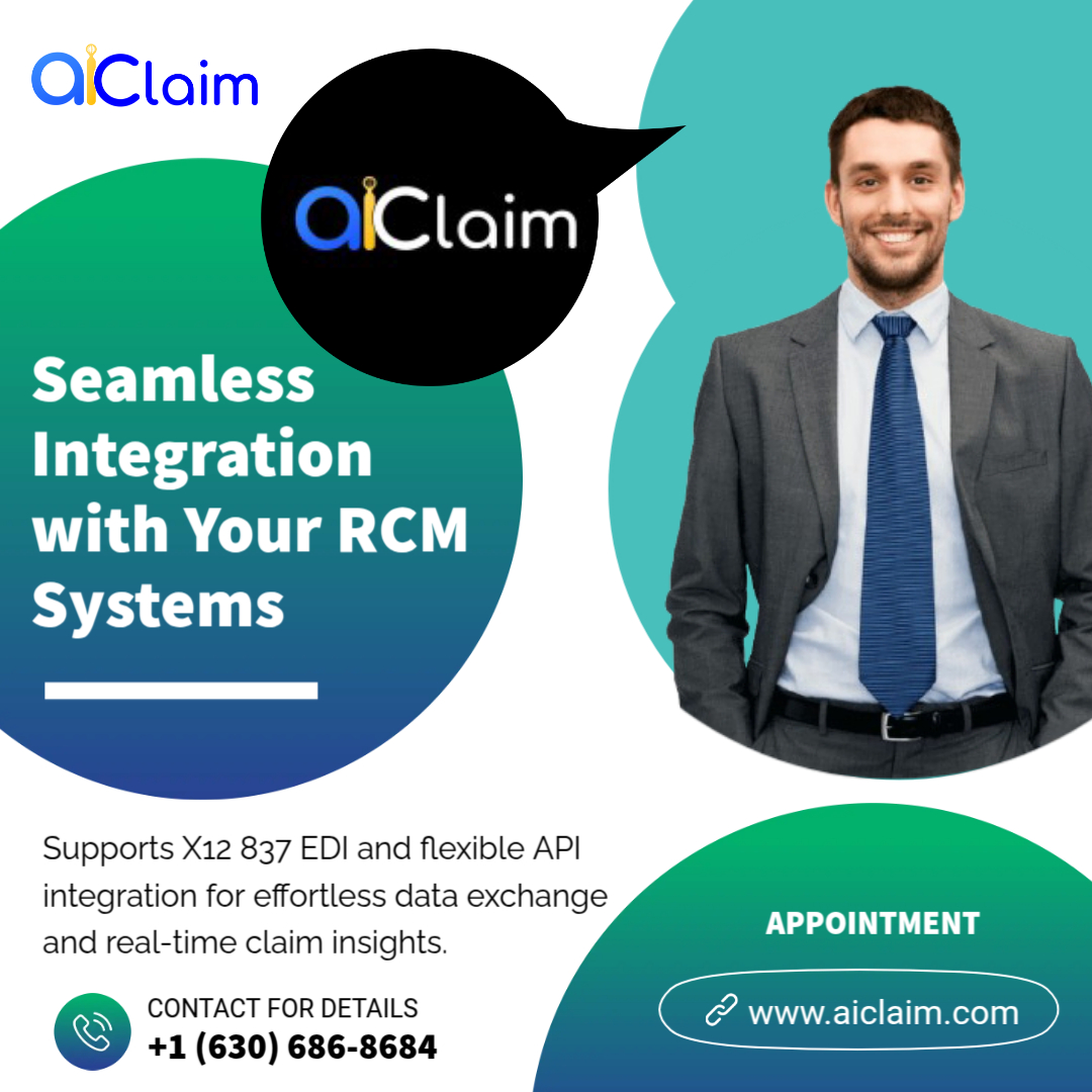 aiclaimrcm's tweet image. Seamless integration, smarter claims!

Aiclaim connects effortlessly with your RCM systems using X12 837 EDI &amp;amp; flexible APIs for real-time claim insights &amp;amp; faster workflows

🌐 aiclaim.com
📞 +1 (630) 686-8684

#Aiclaim #RCMIntegration #AIinHealthcare #ClaimAutomation