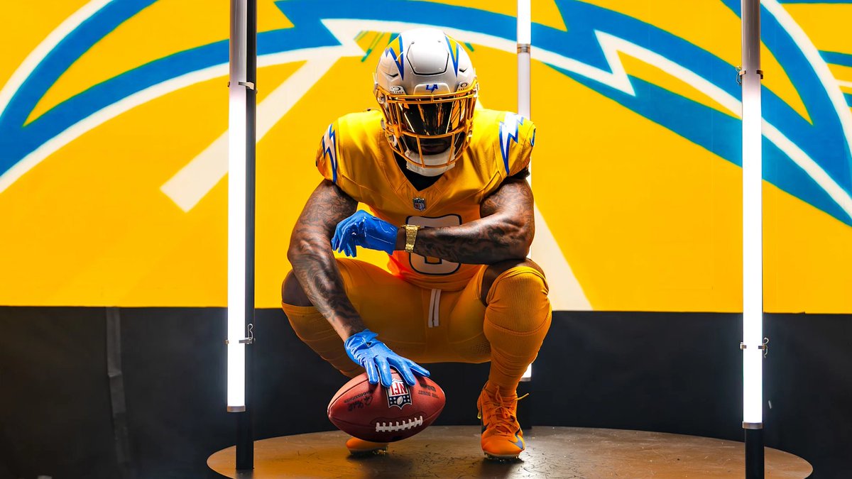 The #Chargers will be debuting the new all gold Charger Power uniforms this week vs Colts.