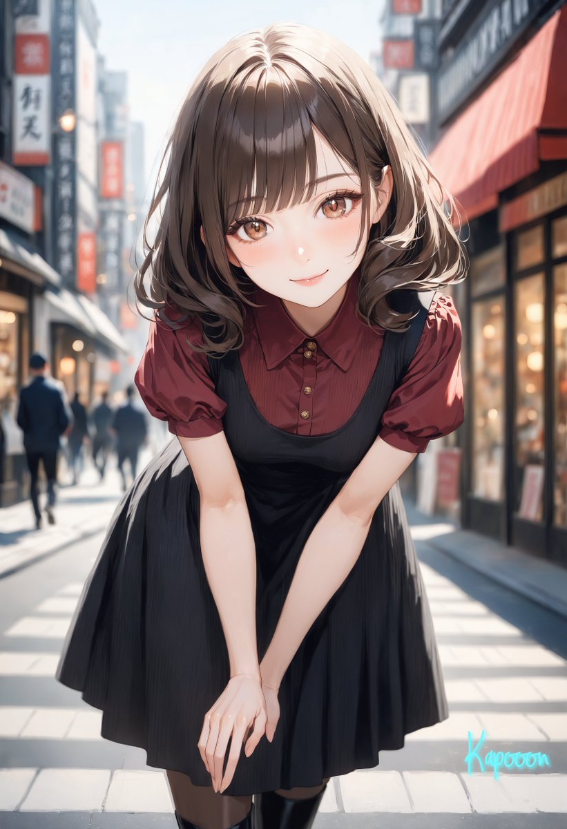 KapooonAIillust's tweet image. 「おはようございます🌹
　私も女子大生さんの服装になってみました❣」
　　　　　 　　by 鏡味 香織

#AIイラスト #AIillustrations
#StableDiffusionXL
⏰6:30