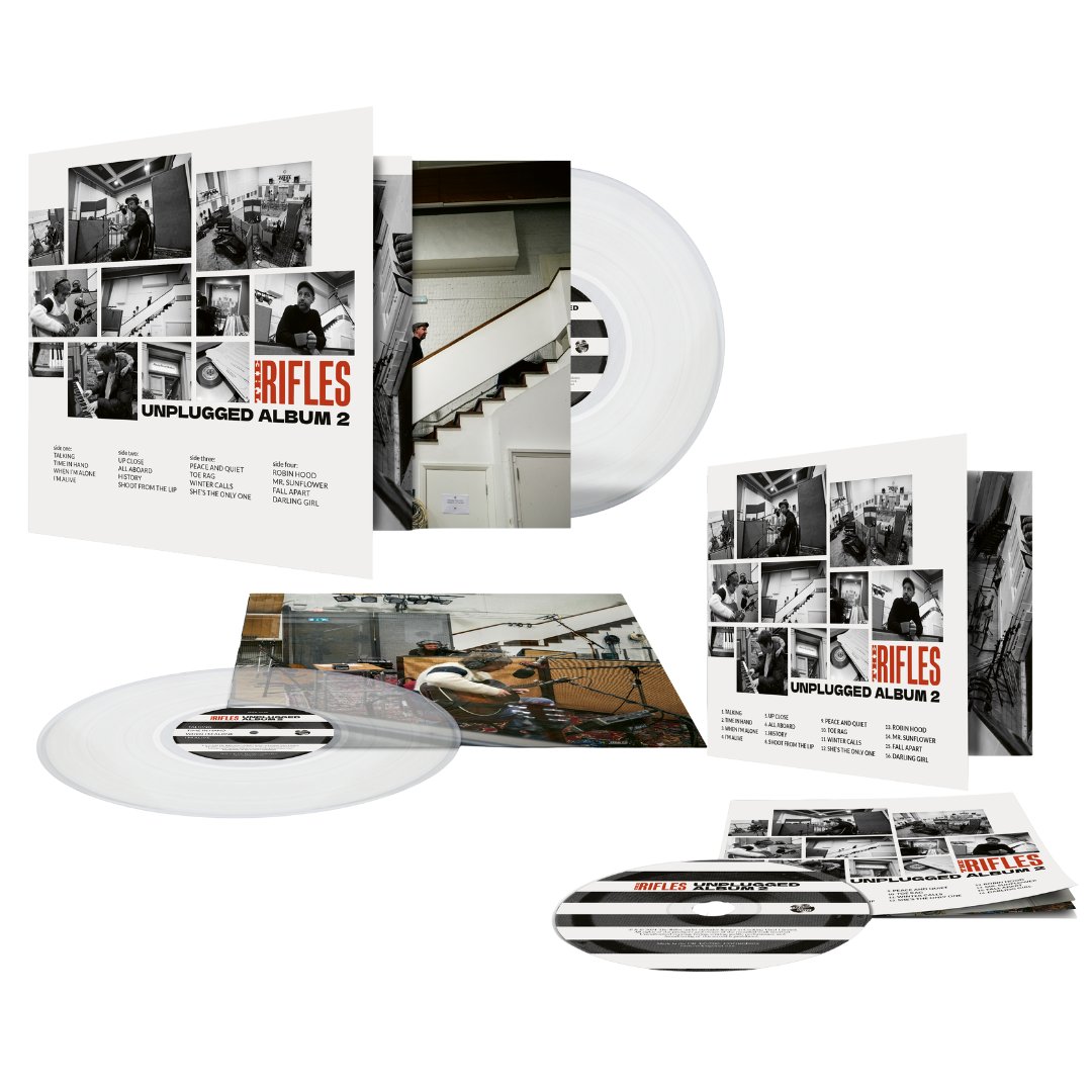 Excited to share that we are back with our second unplugged album recorded at Abbey Road Studio II. Available to pre-order now on clear 2LP &amp; CD! therifles.tmstor.es

More to come soon..