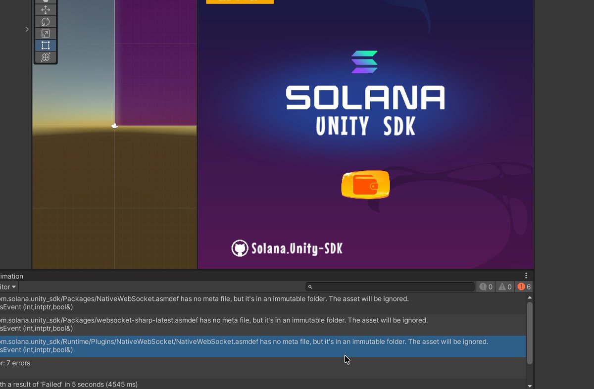 cant figure out this error tried all methods but this error is not solved <a href="/magicblock/">MagicBlock</a> <a href="/solana/">Solana</a>  help needed with unity sdk 
unity version tried:
1. 6000.2.6f2(mac silicon)
2. 2021.3.45f2(mac silicon)