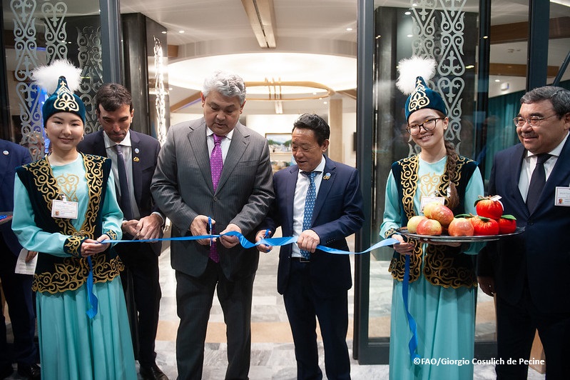 Grateful to Government &amp; people of the Republic of Kazakhstan for establishing the Kazakhstan Room at <a href="/FAO/">Food and Agriculture Organization</a>. It’s a testament to our enduring collaboration &amp; partnership, &amp; provides a space where conversations can take place to build coalitions for a foods-secure world. #4Betters