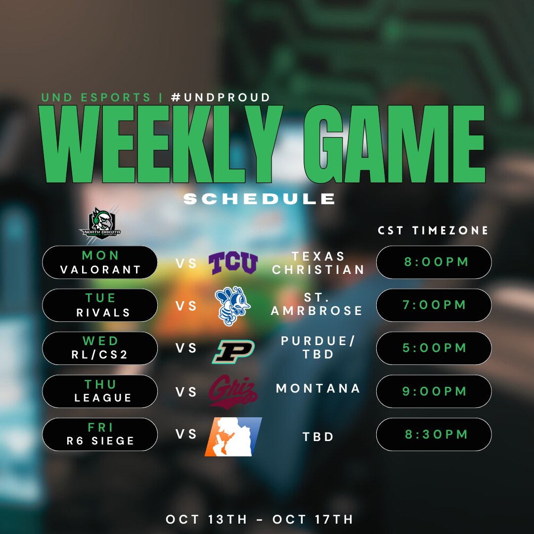 Coming into Week 4 with expectations to uphold. 🫡

#UNDProud