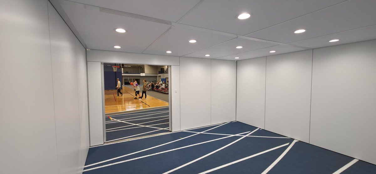 Highmark_Tech's tweet image. Highmark is thrilled to be a sponsor of the 2025 World ParaVolley Sitting Volleyball World Cup at Turnstone Center! We provided (6) 16’x16’ rooms with French doors and LED lit ceilings, which are being used for team locker rooms. @turnstonecenter #worldparavolley
