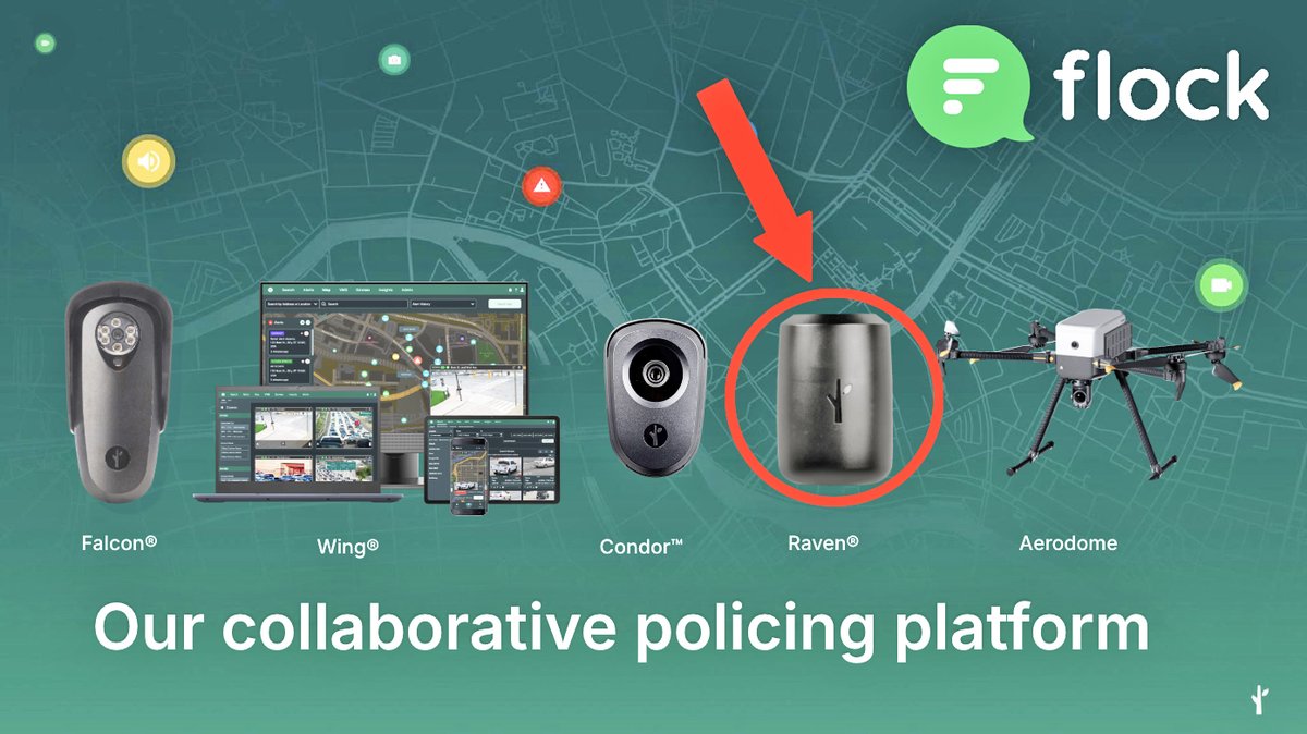 JasonBassler1's tweet image. Flock Safety isn’t just tracking your license plate anymore. Their new “Raven” mics — once sold as gunshot detectors — now analyze human voices and “distress” sounds, scanning public spaces and alerting police in real time.

They’re not just watching. Now, they’re listening too.